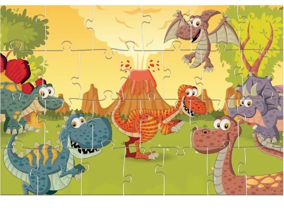 QUEBRA CABECA DINO MDF 30PCS
